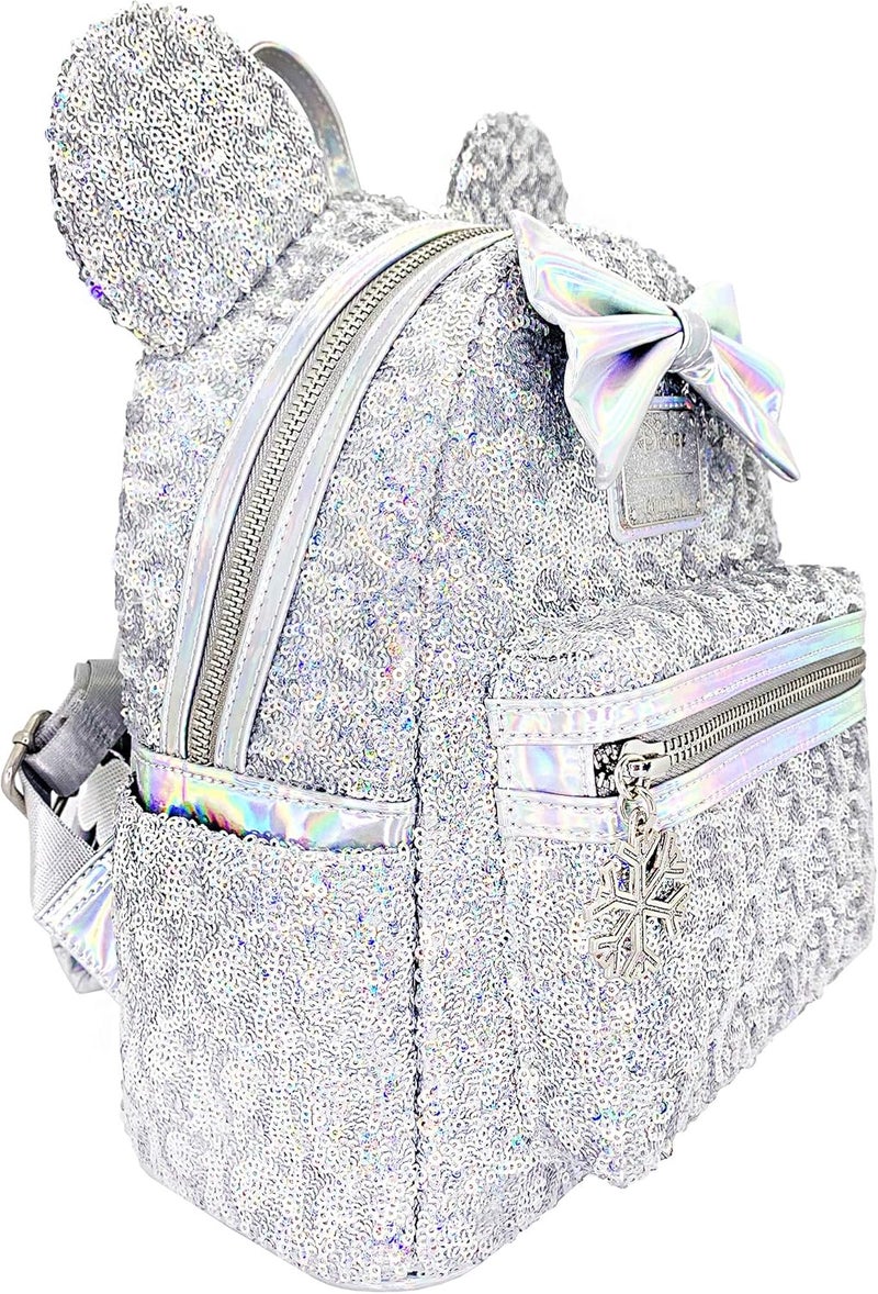 Loungefly Loungefly X LASR Exclusive Disney Holographic Sequin Minnie Mini Backpack - Image 2