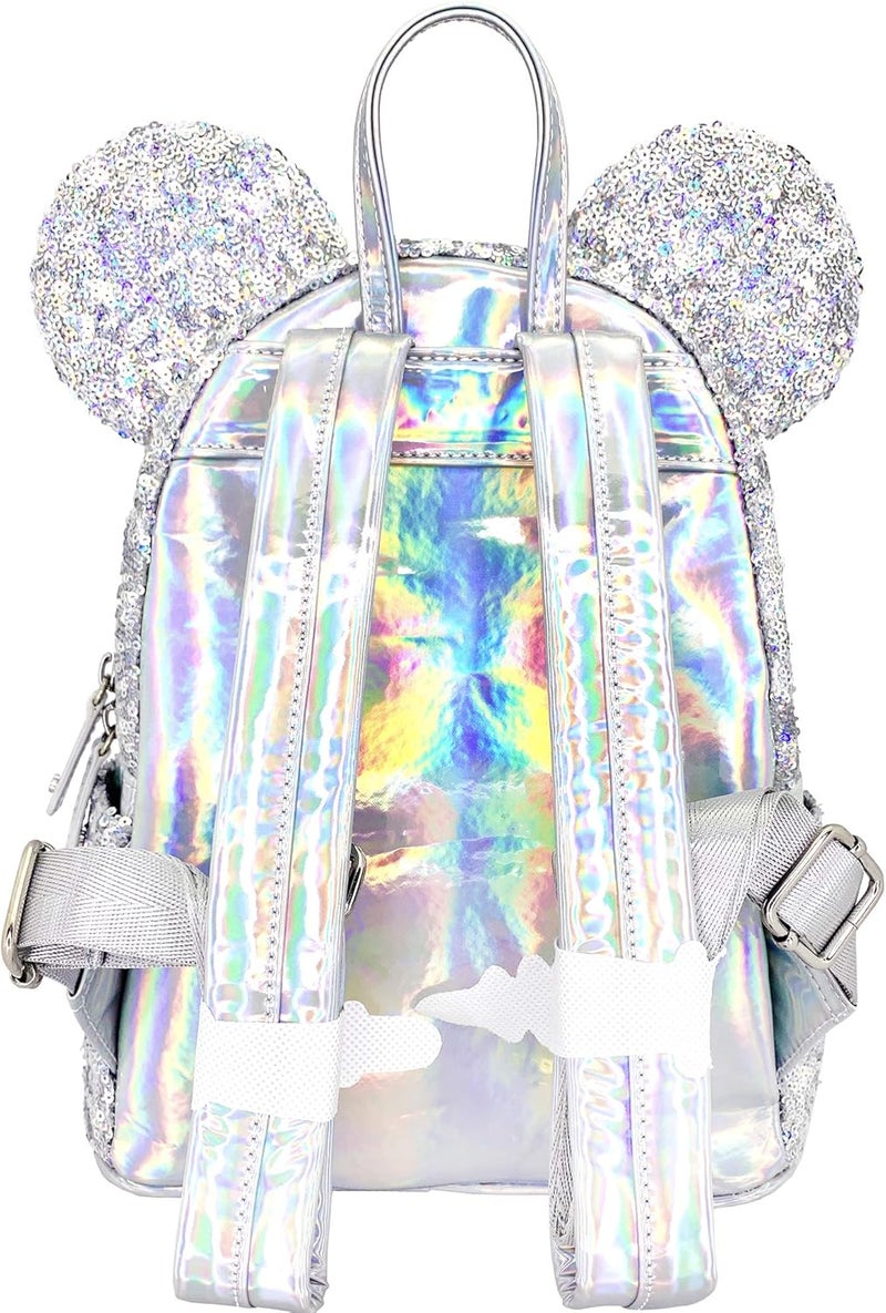 Loungefly Loungefly X LASR Exclusive Disney Holographic Sequin Minnie Mini Backpack - Image 3