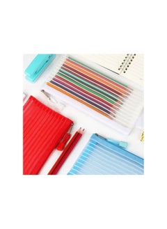 Y&D Zipper Mesh Pouch, Pencil Pouch Multicolor Pen Bag Multipurpose for Office Supplies Travel Storage Bags, Cosmetic Makeup School and Accessories, 10 Colors (10 Pack)  - Image 5