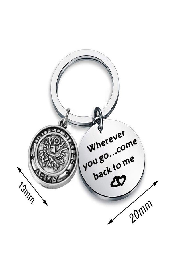 AKTAP Wherever You Go Come Back to Me Graduation Gift Dad Husband Gift Key Ring Deploying Partner Boyfriend Girlfriend - Image 5