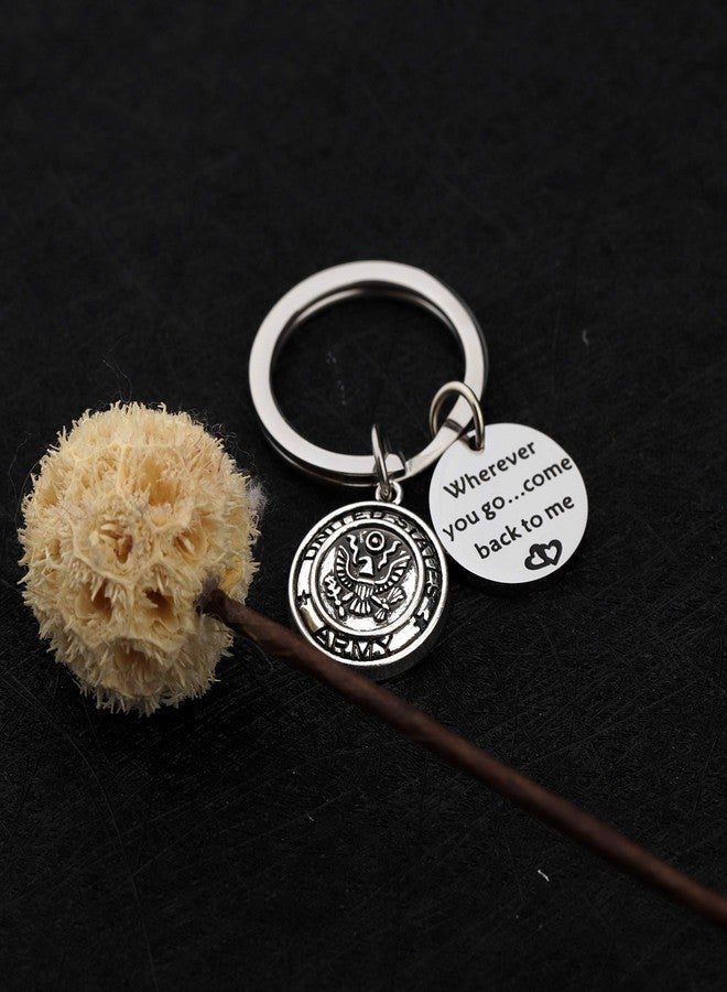 AKTAP Wherever You Go Come Back to Me Graduation Gift Dad Husband Gift Key Ring Deploying Partner Boyfriend Girlfriend - Image 3