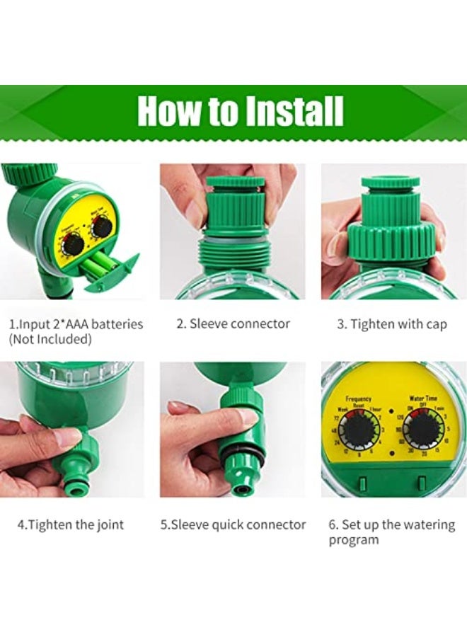 Generic Graflsoa Irrigation Water Timer Controller Garden Electronic Programmable Automatic Watering Timer Waterproof Water Faucet To Hose Timer for Outdoor Parterre  - Image 3