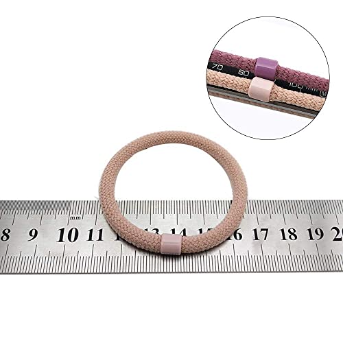 Rlanos 10pcs Hair Ties,High Elastic Hair Rubber Bands Ponytail Holders for Thick Curly Hair,No Metal No Damage Colored/Clear Elastic Hair Rubber, New Types Hair Tie for Women, Girls,Man - Image 3