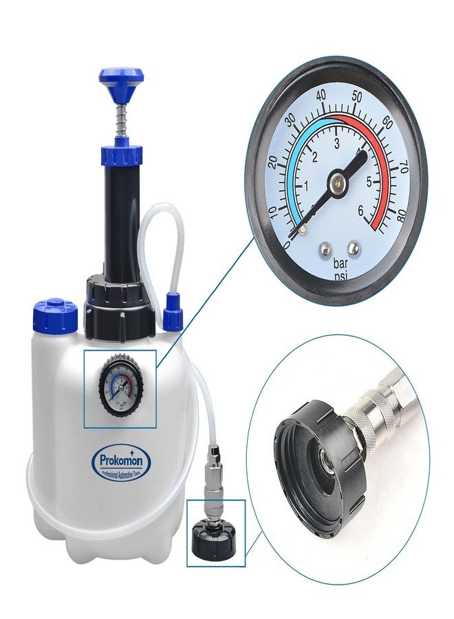 Prokomon 3L Manual Brake Bleeder Fluid Pump with 4 Master Cylinder Adapters and 1L Brake Bleeder Bottle Suitable for Most Vehicles One-Person Operation - Image 3