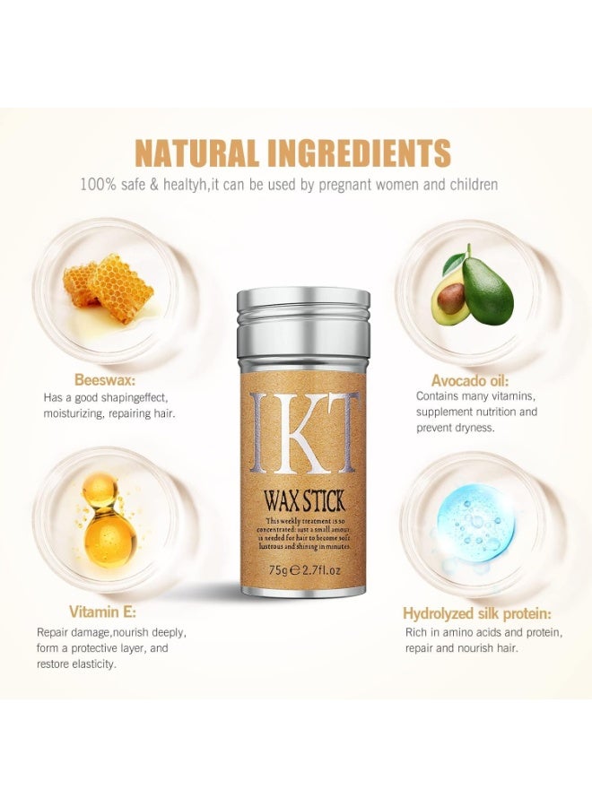 IKT Wax Stick Hair Styling Smooth Flyaways Control Frizz Shine Finish Lightweight Non Sticky Formula Easy Application Perfect for Edges Sleek Looks Long Lasting Hold Salon Quality Daily Use - Image 3