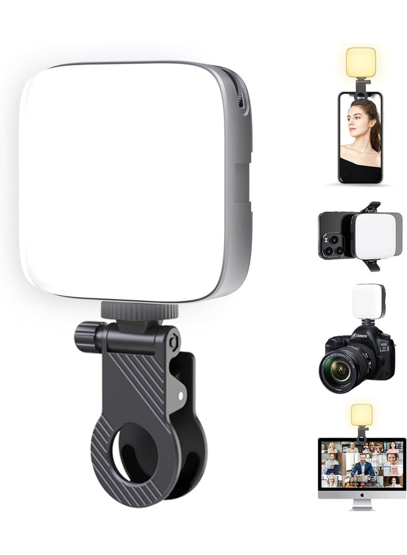 Rechargeable LED Ring Light for Mobile – Video Camera Light for Laptop & Video Conferencing - Image 1