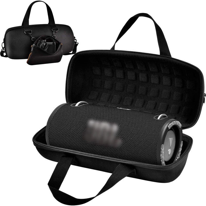 Comecase Hard Case for JBL Xtreme 3/ Extreme 2 Portable Waterproof Wireless Bluetooth Speaker, Travel Carrying Storage Holder with Zipper Pocket Bag Fit for Charger Adapter and Accessories - Image 1