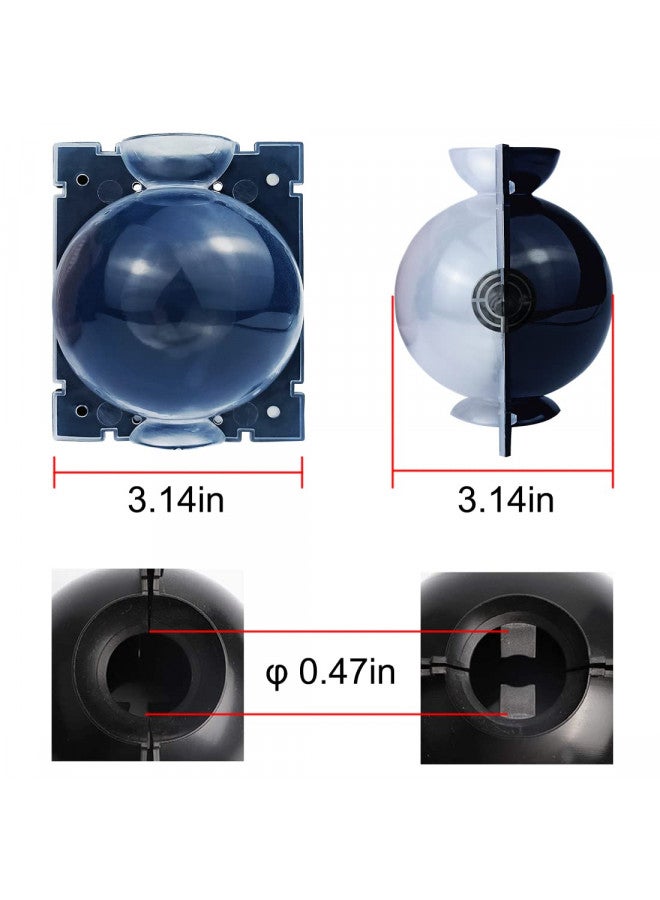 MIIIM 10 PCS Air Layering Propagation Kit with Zip Ties, Reusable Half Transparent Grafting Ball, Air Layering Pods Clear, Plant Rooting Grafting Box for Fast Propagation Plants (Medium) - Image 1