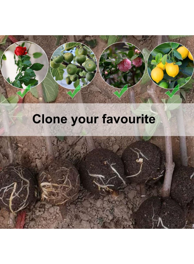 MIIIM 10 PCS Air Layering Propagation Kit with Zip Ties, Reusable Half Transparent Grafting Ball, Air Layering Pods Clear, Plant Rooting Grafting Box for Fast Propagation Plants (Medium) - Image 4