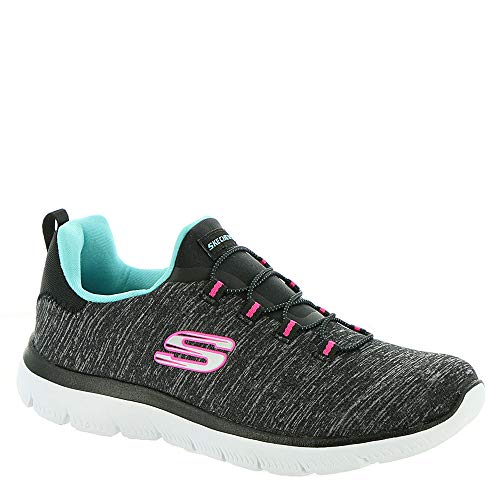 SKECHERS حذاء سنيكرز سميثس-كويك غيتاواي للنساء من سكيشرز، أسود/أزرق فاتح، 9.5 أمريكي - Image 3