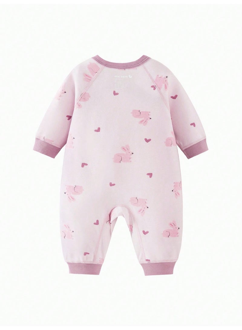 mini bala Baby Skin-friendly Breathable Romper Infant Soft Home Crawling Suit  - Image 3