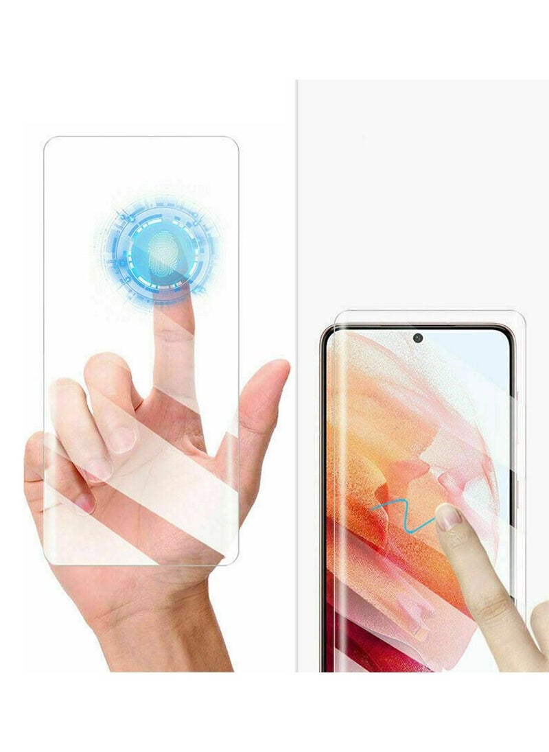 JOWAY - Samsung Galaxy S20 UV Screen Protector 6D Tempered Glass 9H Adhesive Nano Liquid UV Glue Full Coverage Clear - Image 1