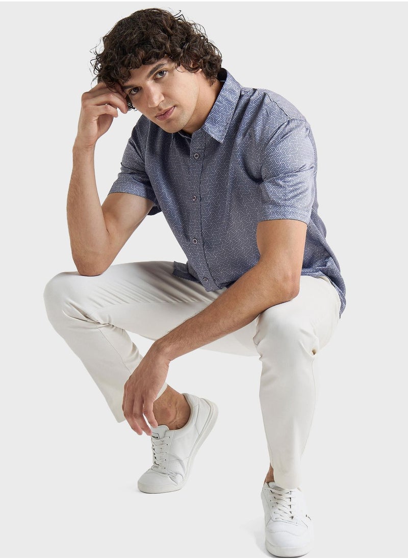FAV Printed  Regular Fit Shirt  - Image 4