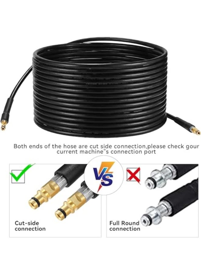 Generic VINNYSEN 15M High Pressure Washer Hose for Karcher K Series Washers Domestic Karcher K2, K3, K4, K5, K7, Click Type Plug Quick Connector Accessories Extension Water Hose  - Image 5