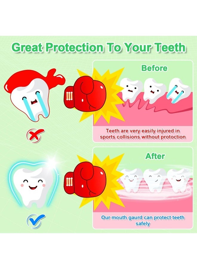 MENOLY 5 Packs Kids Youth Mouth Guard - BPA Free Toddler Mouth Guard for Boys Girls with Portable Case, Mouth Guard Football for Boxing, Basketball, Lacrosse, MMA, Hockey, Wrestling, Soccer - Image 5