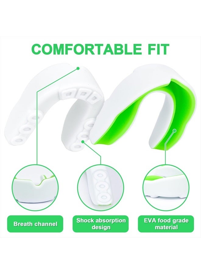 MENOLY 5 Packs Kids Youth Mouth Guard - BPA Free Toddler Mouth Guard for Boys Girls with Portable Case, Mouth Guard Football for Boxing, Basketball, Lacrosse, MMA, Hockey, Wrestling, Soccer - Image 3