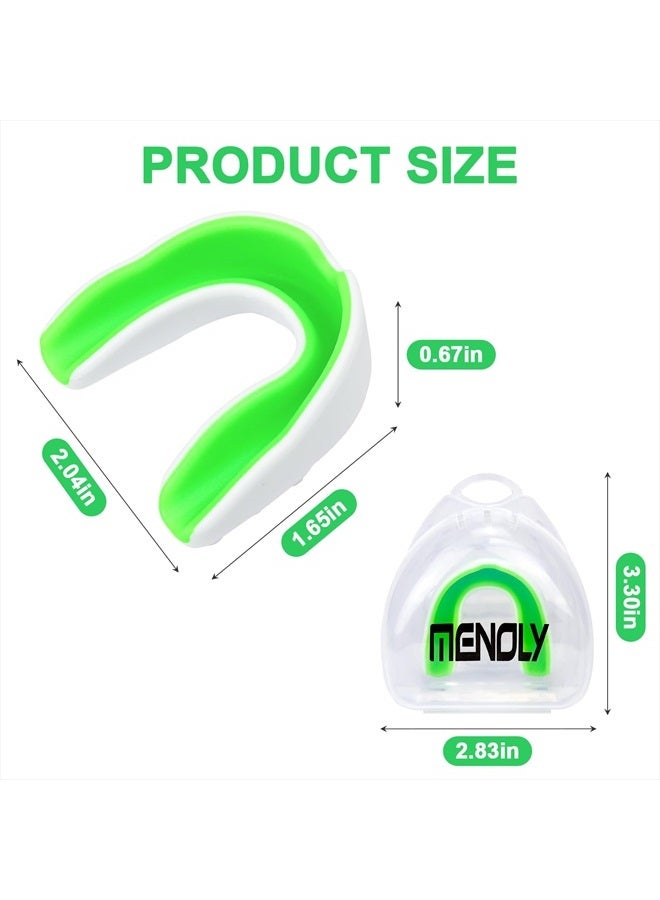 MENOLY 5 Packs Kids Youth Mouth Guard - BPA Free Toddler Mouth Guard for Boys Girls with Portable Case, Mouth Guard Football for Boxing, Basketball, Lacrosse, MMA, Hockey, Wrestling, Soccer - Image 2