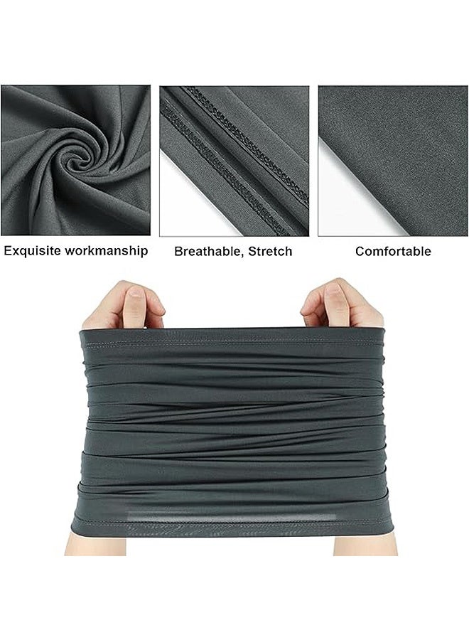 MXN 6 sunscreen UV protection masks, outdoor cooling and breathable bandanas, summer sunscreen breathable balaclavas for men and women riding outdoors (Black, Light gray, Dark gray)  - Image 2