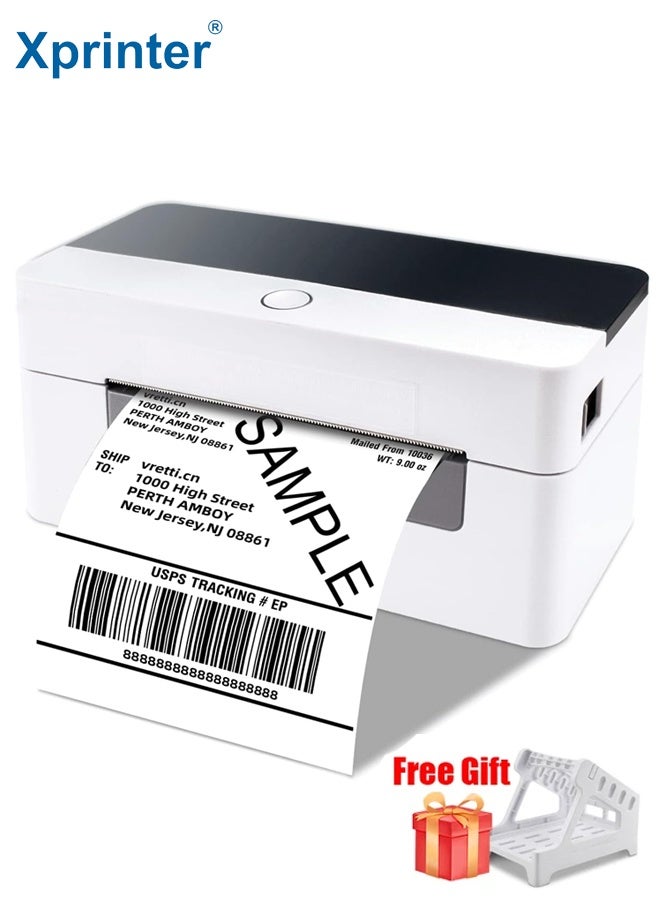 Xprinter Thermal Shipping Label Printer 110mm – High-Speed Inkless Barcode Printer, Compatible with All Shipping Carriers + Free Label Holder - Image 1