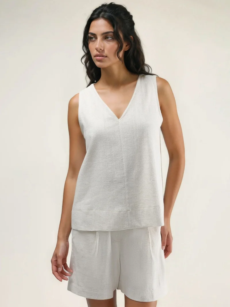 هيكاب Linen Blended Two-Piece Set