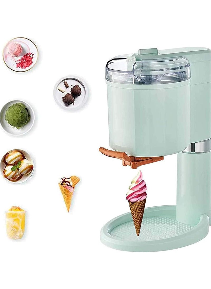 Ice Cream Machine Household Homemade Fruit Yogurt Ice Cream Maker 1L Food-Grade Liner for Kids Visible 10 MIN Make Ice Cream