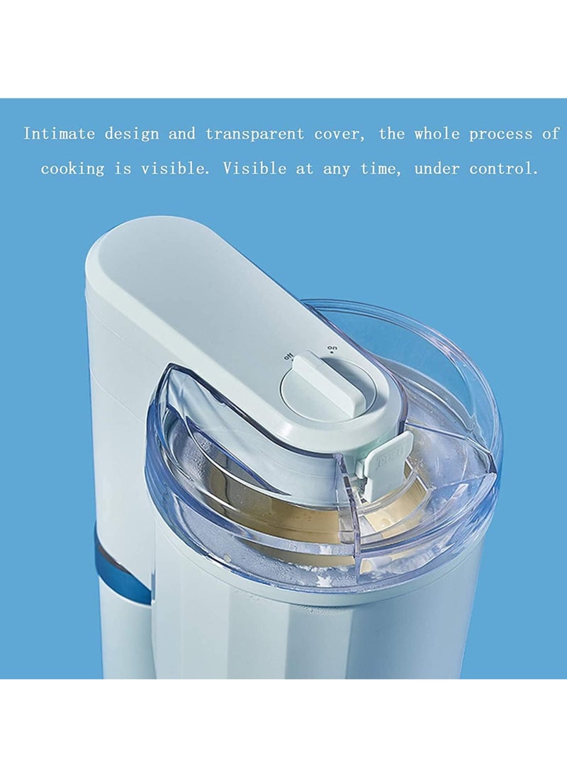 Ice Cream Machine Household Homemade Fruit Yogurt Ice Cream Maker 1L Food-Grade Liner for Kids Visible 10 MIN Make Ice Cream