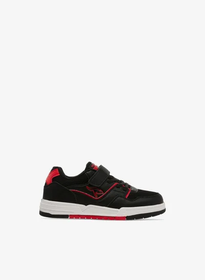 kangaROOS Boys' Panelled Sneakers with Hook and Loop Closure