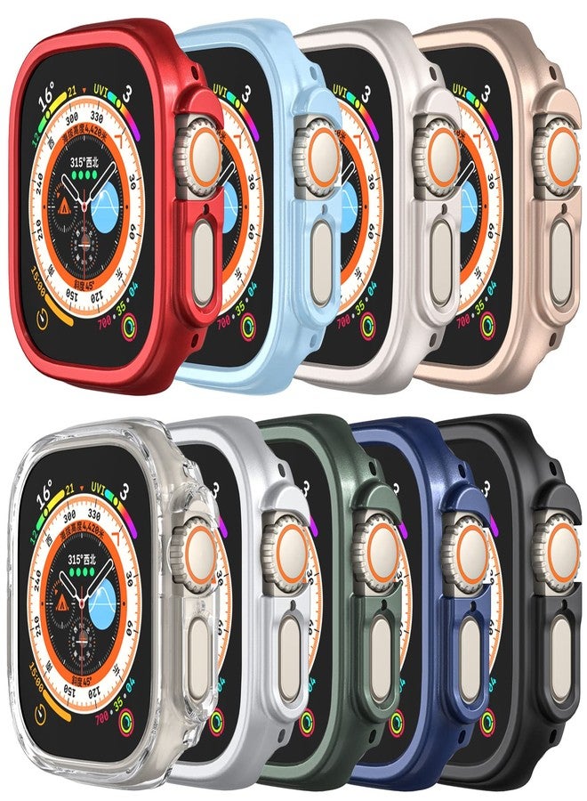 Yrzper Compatible with Apple Watch Ultra 3/2/1 49mm Hard PC Case Cover - Impact Resistant, Shockproof, All-Around Edge Protective Bumper Cover (9Pack) - Image 1