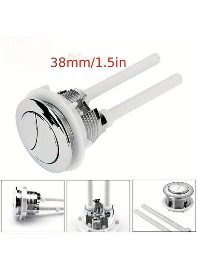 38mm Dual Flush Toilet Button Replacement Heavy Duty Push Valve Easy Installation UK Standard - Image 3
