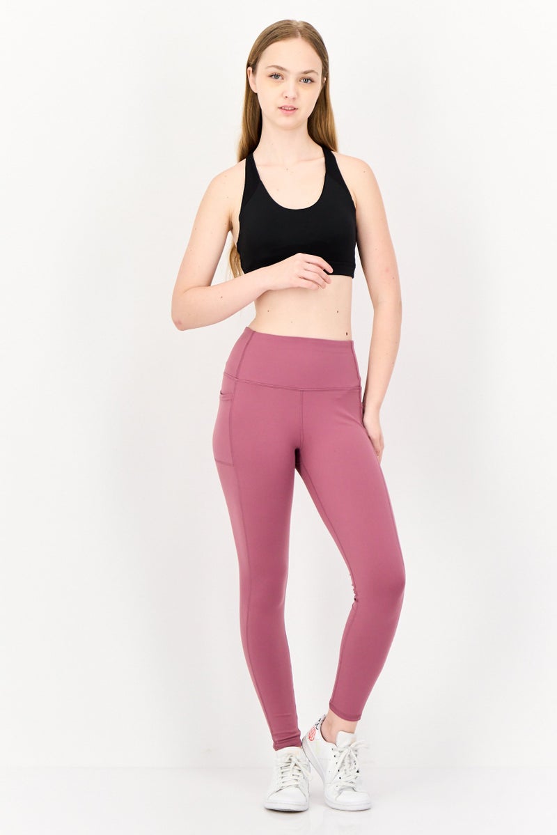 SKECHERS Women Sportswear Fit Training Leggings, Mauve - Image 3