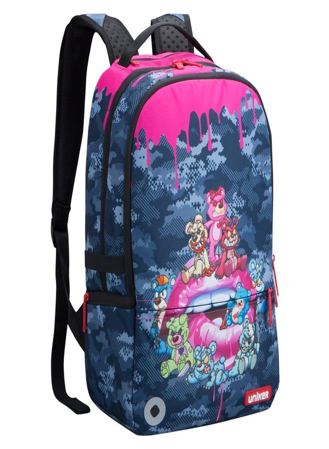 UNIKER Graffiti Travel Laptop Backpack, 17.5*12*6 Inches, Multi Color, 15.6 Inch Laptop Compatible, Water Resistant, Urban Style, Unisex - Image 1