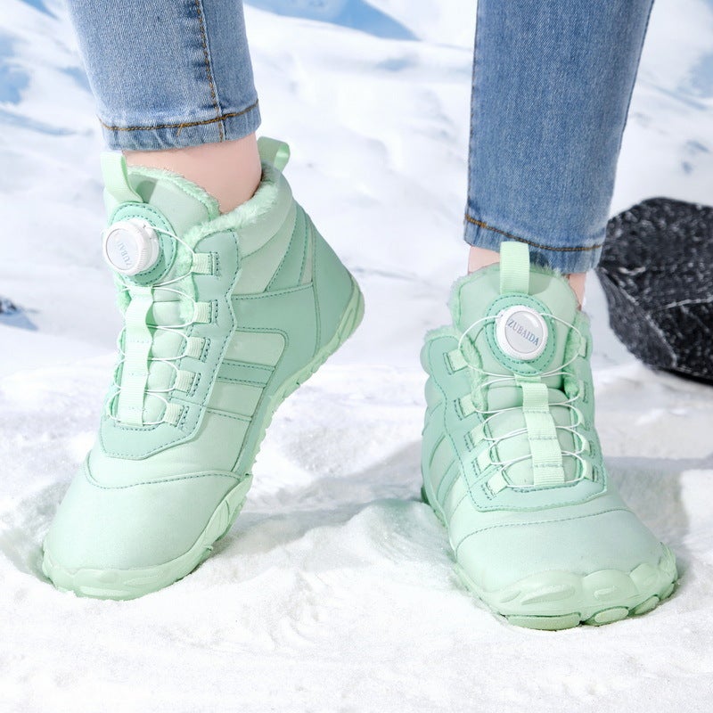 Outdoor Sports Cotton Shoes Women'S Fleece-Lined Warm Cotton Shoes Couple'S Waterproof Non-Slip Snow Boots Winter Five-Finger Cotton Shoes - Image 3