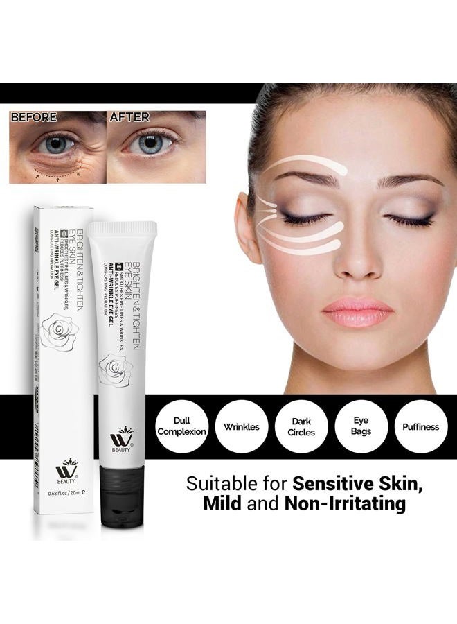 WBM Eye Cream with Metal Roller | Anti-Aging Eye Treatment for Dark Circles, Puffiness & Wrinkles | Hyaluronic Acid, Retinol & Niacinamide | Hydrating & Cooling Under Eye Cream | 20ml - Image 2