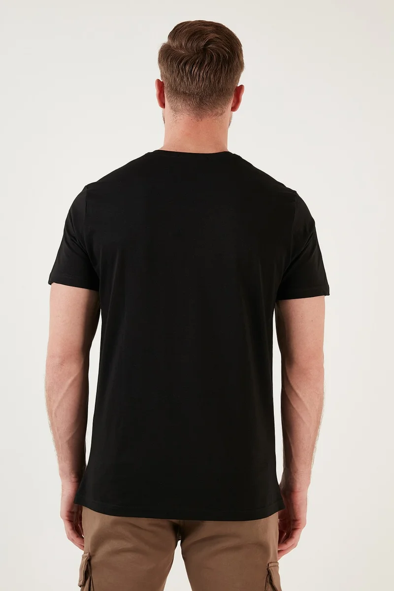 بوراتي Printed Cotton Slim Fit Crew Neck T Shirt Men's T Shirt 646B3780