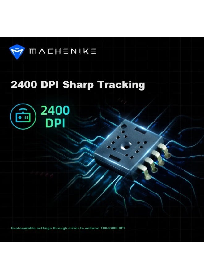 MACHENIKE Machenike Wireless Mouse, Gaming Mouse, Low-noise Rechargeable E-sports Mouse, Laptop Mouse For Pubg And Chicken Dinner, M7 Agile Version  - Image 2