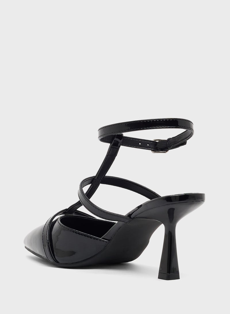 ELLA T-Bar Heeled Pump  - Image 3
