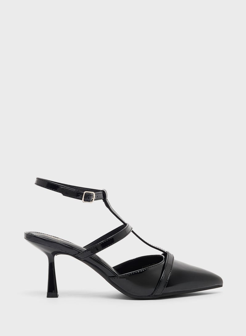 ELLA T-Bar Heeled Pump  - Image 1