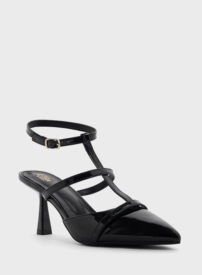 ELLA T-Bar Heeled Pump  - Image 2