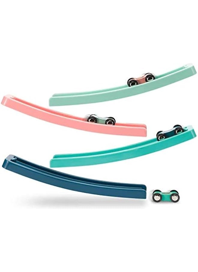 DURKU - Wooden Race Track for Toddler Boys - Includes 8 Mini Cars - Image 1