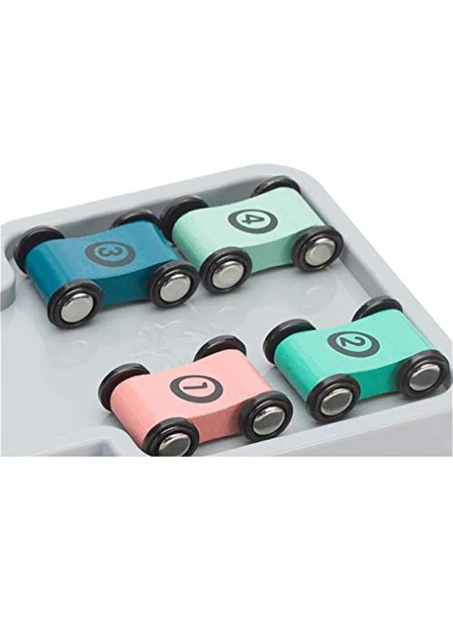 DURKU - Wooden Race Track for Toddler Boys - Includes 8 Mini Cars - Image 1