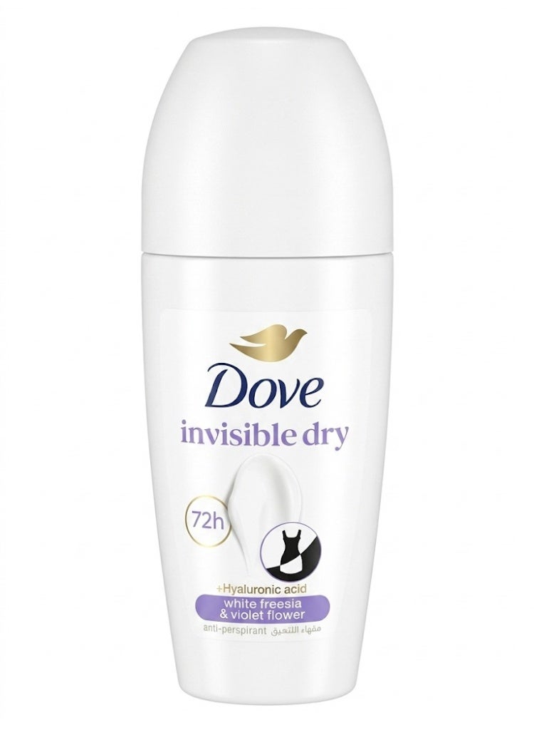 Dove Invisible Dry Anti-Perspirant White Freesia & Violet Flower +Hyaluronic Acid 72H - Image 1