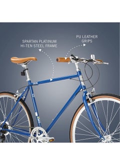 Spartan 700c Platinum Fixie Bicycle | 26 inch wheel size| Single Speed bike | For adults|Matte Black |  - Image 2