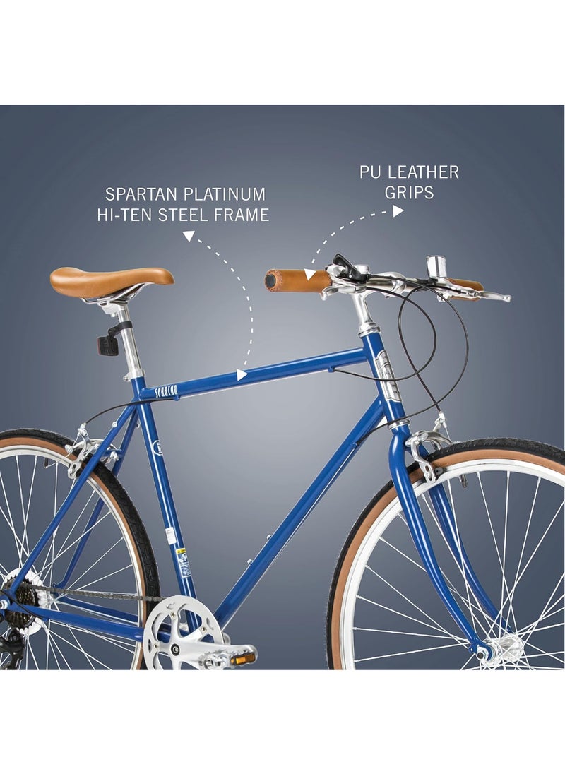 Spartan 700c Platinum Fixie Bicycle | 26 inch wheel size| Single Speed bike | For adults|Matte Black |  - Image 2