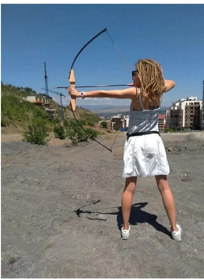 Generic Bow and Arrow Set for Kids and Teens, Beginner Practice Bow, Youth Bow and Arrow with 6 Arrows and Accessories for Outdoor Sports Game  - Image 2
