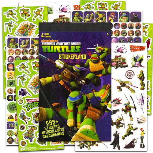 Bendon Publishing Teenage Mutant Ninja Turtles Stickers Party Favor Set  Bundle Includes over 350 TMNT Stickers for Boys Kids 8 Sticker Sheets TMNT Party Supplies - Image 1