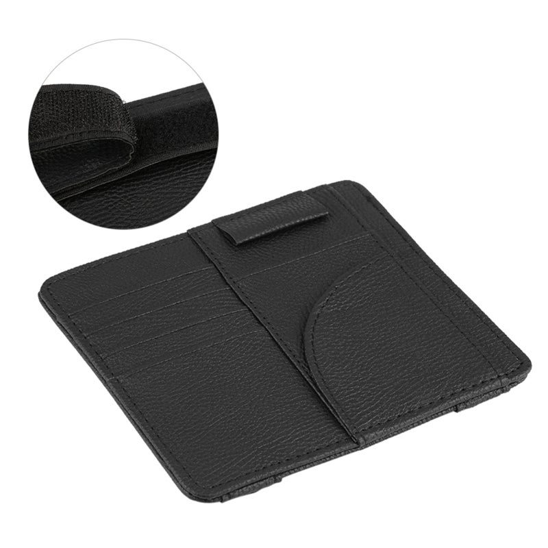 Car Sun Visor Organizer: High-Quality PU Leather, Large Capacity - Precision Sewing Seams, Multi Functional Car Organizer for Automotive Interior Storage - Image 5