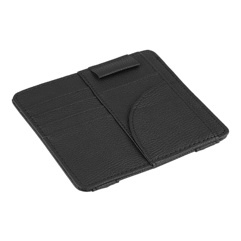 Car Sun Visor Organizer: High-Quality PU Leather, Large Capacity - Precision Sewing Seams, Multi Functional Car Organizer for Automotive Interior Storage - Image 2