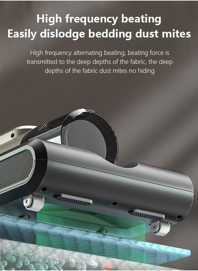 Dust Mite Vacuum Cleaner UV Bed Mattress Vacuum Cleaner Handheld Upgraded Effectively Clean Up Bed, Pillows, Cloth Sofas