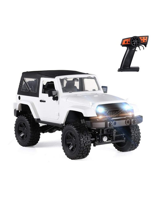 GoolRC F1 Rc Car 1/14 Scale 2.4Ghz Remote Control Car 4Wd 30Km/H High Speed Racing Car All Terrains Off Road Rc Monster Vehicle Truck Crawler With Led Light For Kids And Adults (White Hardtop)  - Image 1