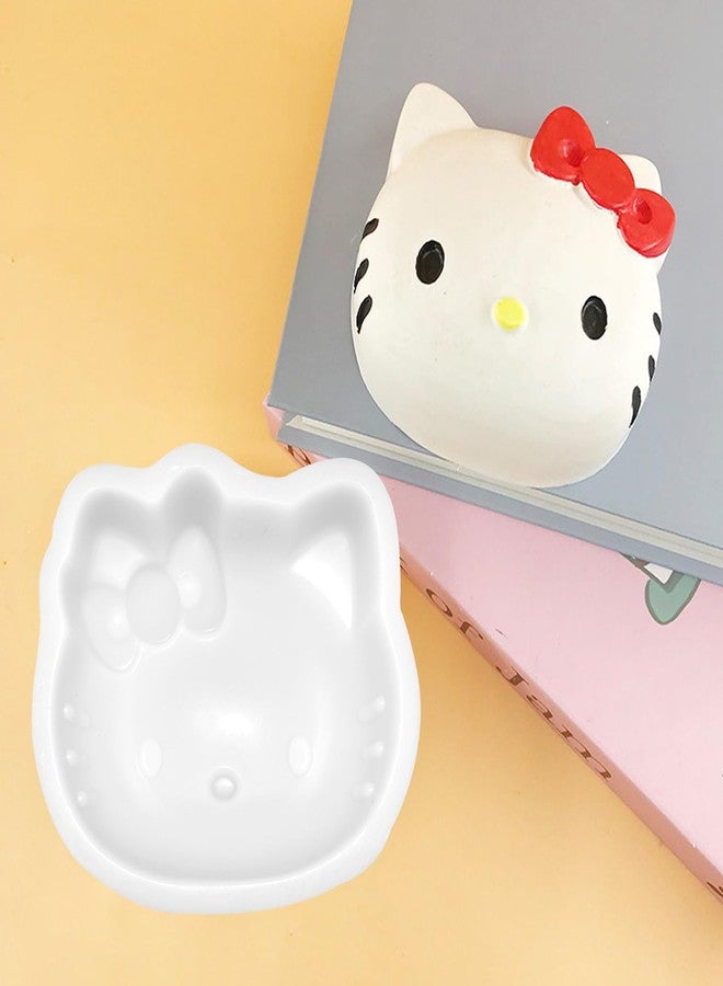 Yedadone 4 Inch Cute Cat Silicone Fondant Cake Mold Large Silicone Cake Pan Non-stick Mousse Cake Mold Chocolate Candy Mold for Cake Making - Image 4